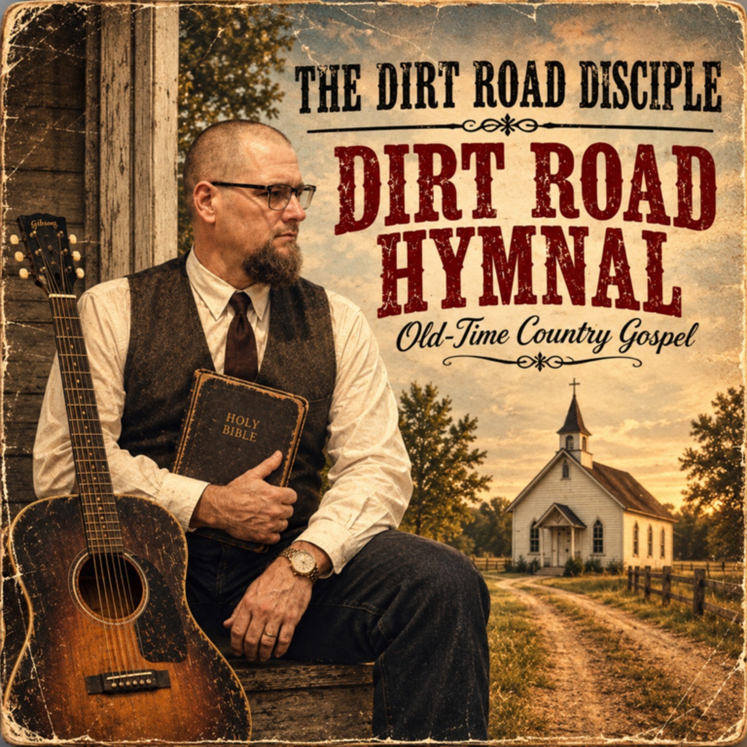The Dirt Road Disciple Dirt Road Hymnal old-time country gospel artwork